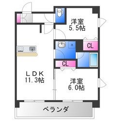 プレステージ9番館の物件間取画像